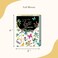 Punch Studio FlipTop Pocket Notepad 3 x 4 For Daily Notes or Notes onthego 75 Illustrated Sheets with Gold Foil Accents Gems a Magnetic Closure Full Bloom 47062