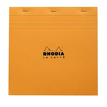 Rhodia Le Carre Notepad 21x21cm Squared Orange