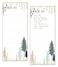 Gina B Set of 2 Forest List Pad Notepad Shopping List Grocery List with Attachable Magnet