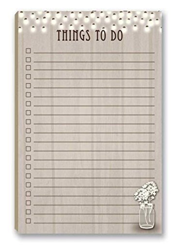 Stonehouse Collection Rustic Things To Do Notepad 85 x 55 Grocery Shopping Daily Tasks List Rustic Barnwood Things to do