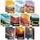 Sureio 20 Pack National Park Mini Notebook Pocket Adventure Notebook Memo Book Mountain Art Prints Small Notepad for Adventure Seekers Hikers Travellers 32 x 5 Inches10 Styles