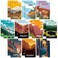 Sureio 20 Pack National Park Mini Notebook Pocket Adventure Notebook Memo Book Mountain Art Prints Small Notepad for Adventure Seekers Hikers Travellers 32 x 5 Inches10 Styles