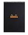 Rhodia Wirebound Notepad A4 Lined Black
