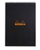Rhodia Wirebound Notepad A4 Lined Black