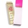 WORLD TRAVELER Eccolo Tall Spiral Memo Pad 300 Pages 150 Sheets Double Spiral Binding Office Essentials for Work List Notepad for Students Class and Shopping I Heart Lists Gold 3x85 inches