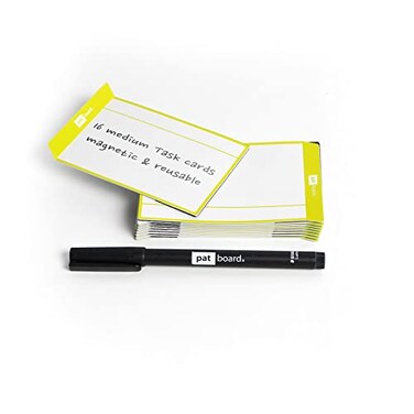 PATBOARD PATboard Scrum Board and Kanban Board Medium TASKcards Magnetic Lime