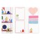 kate spade new york Padfolio with 7 Sticky Note Pads Studying Essentials Set Includes Cute Sticky Notes with 75 Sheets Per Notepad Charmed Library