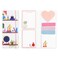 kate spade new york Padfolio with 7 Sticky Note Pads Studying Essentials Set Includes Cute Sticky Notes with 75 Sheets Per Notepad Charmed Library