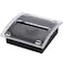 AUECOOME 1 Pcs Pop Up Sticky Note Dispenser Sticky Note Holder Pop Up Note Dispenser Transparent Top for 3 x 3 Inch Sticky Notes School Office Home Store Black Base Clear Top 1