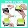 AUECOOME 1 Pcs Pop Up Sticky Note Dispenser Sticky Note Holder Pop Up Note Dispenser Transparent Top for 3 x 3 Inch Sticky Notes School Office Home Store Black Base Clear Top 1