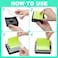 AUECOOME 1 Pcs Pop Up Sticky Note Dispenser Sticky Note Holder Pop Up Note Dispenser Transparent Top for 3 x 3 Inch Sticky Notes School Office Home Store Black Base Clear Top 1