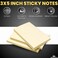 1InTheOffice Large Sticky Notes 3x5 Clear Sticky Notes Yellow 100Sheet 12Pack