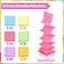Piklodo 36Pads Pop Up Sticky Notes Accordion Sticky Notes 3x3 Refills Lined Pastel Sticky Note with Lines 1800 Sheets Adhesive Memo Note Post Stickies Pop Up Notes for Dispenser Home Office School Mee
