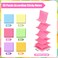 Piklodo 36Pads Pop Up Sticky Notes Accordion Sticky Notes 3x3 Refills Lined Pastel Sticky Note with Lines 1800 Sheets Adhesive Memo Note Post Stickies Pop Up Notes for Dispenser Home Office School Mee