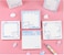 SHIDESHIN 4 Pack Cute Sticky Notes Kawaii Sticky Notes Memo Pads 31x31 Inches Fresh Bear Series SelfStick Note Pads for Girls Boys Students School Office Home 320 Sheets 4 Pads 80 SheetsPad