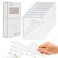 PARTSPOWER 400 Sheets Transparent Sticky Notes 3x3 inch Clear See Through Sticky Notes for Reading Writing Notes Book Markers Study Office School Supplies 50 SheetsPad 8 Pads
