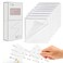 PARTSPOWER 400 Sheets Transparent Sticky Notes 3x3 inch Clear See Through Sticky Notes for Reading Writing Notes Book Markers Study Office School Supplies 50 SheetsPad 8 Pads