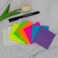 PARTSPOWER 400 Sheets Transparent Sticky Notes 3x3 inch See Through Sticky Notes MultiColors for Reading Writing Notes Book Markers Office School Supplies 50 SheetsPad 8 Pads