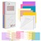 PARTSPOWER 400 Sheets Transparent Sticky Notes 3x3 inch See Through Sticky Notes MultiColors for Reading Writing Notes Book Markers Office School Supplies 50 SheetsPad 8 Pads