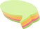 4A Shapes Sticky NotesBubble Shape3 38 x 1 78 InchesNeon AssortedSelfStick Notes200 SheetsPad1 PadPack 5059