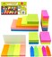 4A Sticky Notes Value Pack Neon Assorted The Most Commonly Used Sizes in One PP BoxSelfStick Notes18 PadsBox1900 Sheets Total 4013