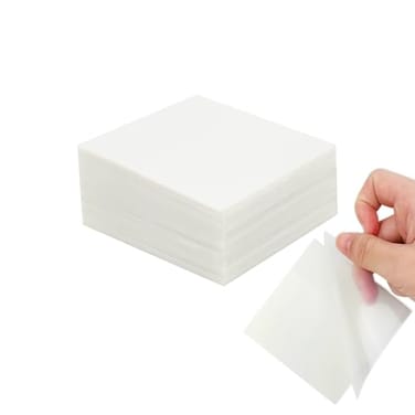 HSYMQ 6Pack Transparent Sticky Notes Clear 3 x 3 Translucent Waterproof See Through 300 Sheets