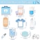 Teling 8 Pack Mini Funny Nurse Sticky Notes Nursing Student Essentials School Gifts Stationary Sticky Notes Booklet Self Stick Pads for Hospital School Supplies