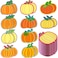 Funrous 800 Sheets Thanksgiving Sticky Notes Cute Pumpkin Notes Self Adhesive Notepads Memo Pads Fall Page Markers for Kids Thanksgiving Party Preschool Kindergarten Office Supplies Pumpkin