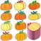 Funrous 800 Sheets Thanksgiving Sticky Notes Cute Pumpkin Notes Self Adhesive Notepads Memo Pads Fall Page Markers for Kids Thanksgiving Party Preschool Kindergarten Office Supplies Pumpkin