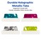Avery Margin Ultra Tabs 25 x 1 Holographic Jewel Tone Colors 16 Repositionable Page Tabs 74147