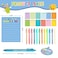 BHHQHH 24 Sets Employee Appreciation Gifts Funny Inspirational Sticky Notepads with Sayings Pens Motivational Sticky Notes Post Notes Gifts for Teacher Nurse Students Office Supplies