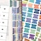 CUALFEC Bible Index Tabs New Old Testament Tabs Matte Laminated Floral Design Bible Journaling Supplies 122 Pcs Solid Color