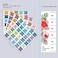 CUALFEC Bible Index Tabs New Old Testament Tabs Matte Laminated Floral Design Bible Journaling Supplies 122 Pcs Solid Color