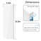 Crpich Large Acrylic Monitor Note Board 132 x 33 2 Pack White ScreenSafe Sticky Note Holders for Computer Side Home Office Supplies