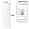 Crpich Large Acrylic Monitor Note Board 132 x 33 2 Pack White ScreenSafe Sticky Note Holders for Computer Side Home Office Supplies
