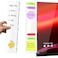 Crpich Large Acrylic Monitor Note Board 132 x 33 2 Pack White ScreenSafe Sticky Note Holders for Computer Side Home Office Supplies