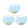 Gotcha Covered Cute Fishbowl Sticky Note Pad AssortmentSet of 3 Round Flat Top Tropical Fish Note Pads 35 Colorful Sticky Notes 50 Sheets Per PadMade in USA