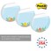 Gotcha Covered Cute Fishbowl Sticky Note Pad AssortmentSet of 3 Round Flat Top Tropical Fish Note Pads 35 Colorful Sticky Notes 50 Sheets Per PadMade in USA