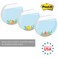 Gotcha Covered Cute Fishbowl Sticky Note Pad AssortmentSet of 3 Round Flat Top Tropical Fish Note Pads 35 Colorful Sticky Notes 50 Sheets Per PadMade in USA