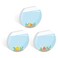 Gotcha Covered Cute Fishbowl Sticky Note Pad AssortmentSet of 3 Round Flat Top Tropical Fish Note Pads 35 Colorful Sticky Notes 50 Sheets Per PadMade in USA