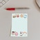 DAILY RITMO Cute Kawaii Food Love Sticky Notes Food Humor Notebook Notepad Note Card for Novelty Lover Gift 50 Pages 4x6