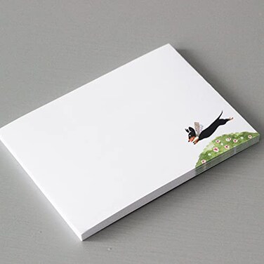 Nancy Nikko Dachshund Sticky Notes 4 x 3 50 Sheets Notepad to Do List Reminder Note Gift for Dog Lovers 2 Dachshund Leaping