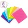 Eastern Wolf 8 Pads Lined Sticky Notes 4x4 Sticky Notes with Lines SelfStick Note Pads 8 Bright Multi Colors 50 SheetPad