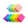 Eastern Wolf Sticky Notes 15x2 SelfStick Notes 10 Bright Multi Colors Sticky Notes 20 Pads 100 SheetPad