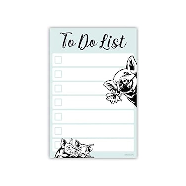 DAILY RITMO Funny Pig Sticky to Do List Pigs Lover Stuff Gift Ideas for Girls and Women Notepad 4x6 50 Pages
