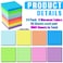 Geosar 24 Pack Lined Grid Sticky Notes 3 x 3 Inch Note Colorful Self Stick Notes Power Memo Pads Strong Adhesive Self Stick Note for Gifts School Office Supplies Macaron Color