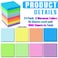 Geosar 24 Pack Lined Grid Sticky Notes 3 x 3 Inch Note Colorful Self Stick Notes Power Memo Pads Strong Adhesive Self Stick Note for Gifts School Office Supplies Macaron Color