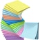 Geosar 24 Pack Lined Grid Sticky Notes 3 x 3 Inch Note Colorful Self Stick Notes Power Memo Pads Strong Adhesive Self Stick Note for Gifts School Office Supplies Macaron Color