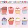 Geyee 8 Pcs Sticky Notes Cupcake Shaped Sticky Notes Yummy Notes Cute Kawaii Novelty Food Snacks Notepad Memo Note Notepad for Home Office Notebook Bookmarks School Supplies Students