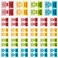 Jutom 25 Pack 1250 Pcs Sign Here Tabs Sign Here Post Stickers Sticky Notarize Initial Date Tabs Flags Arrow Stickers Flags for Office School Students Notebook Annotating Notary Books Multicolored